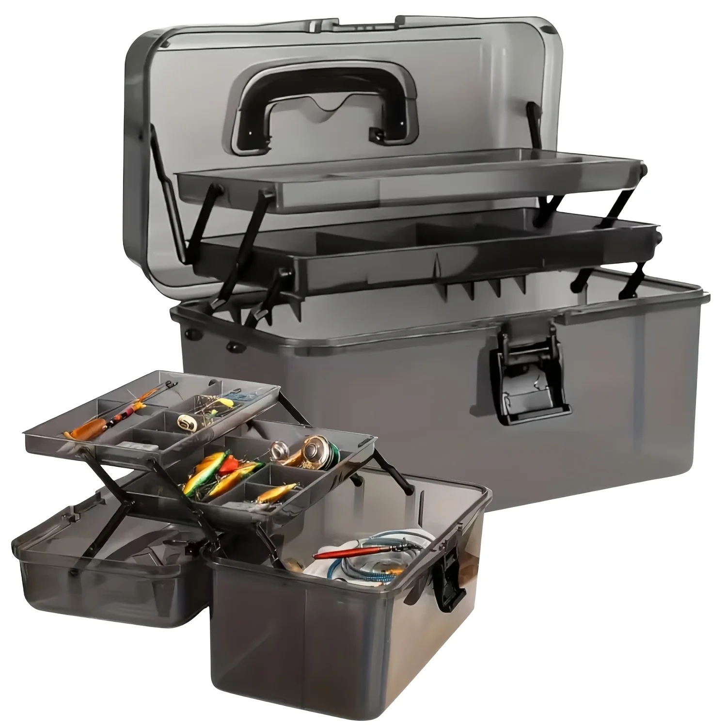 Fishing Equipment Organizer - Durable PE Fishing Gear Box |