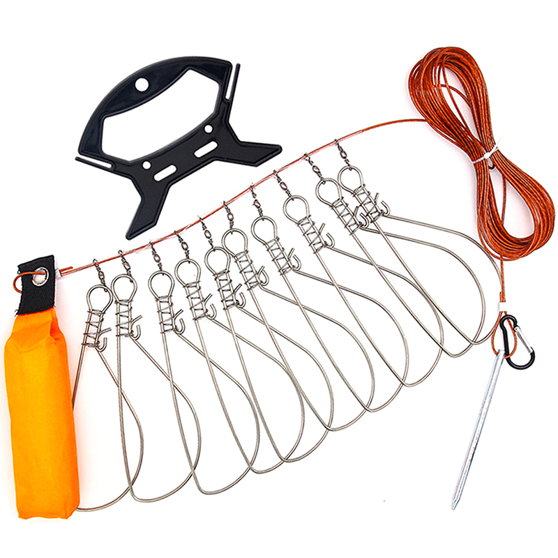 Fishing Equipment And Gear - New【Stainless Steel Fishing Lock Buckle Lanyard