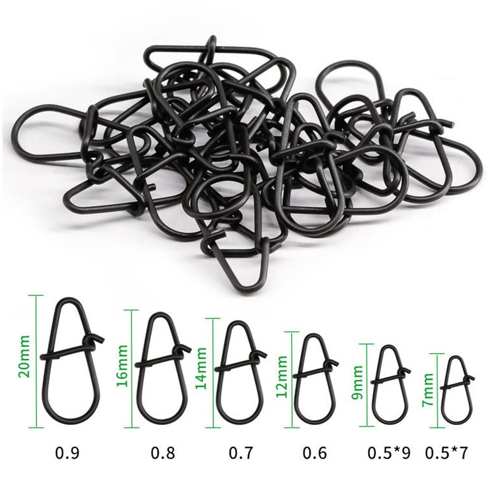 100Pcs/lot Matte black Snap Fi - Tackle Box recension och pris