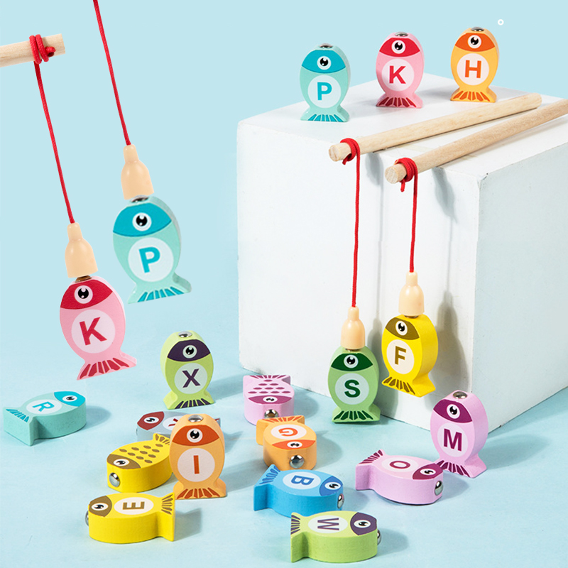 Kids Wooden Fishing Game Toys  - Fishing Equipment Kids recension och pris