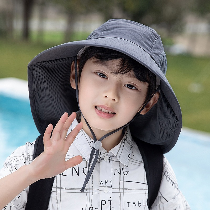 Kids Sun Hat with Neck Flap UV - Fishing Equipment Kids recension och pris