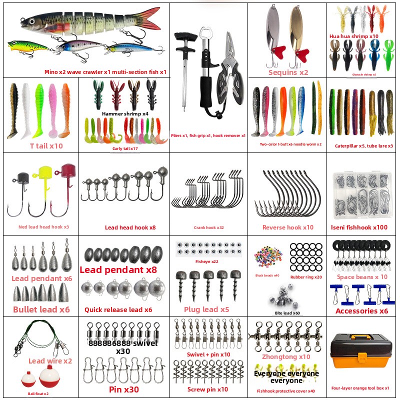 Large Four-Layer Outdoor Fishi - Tackle Box recension och pris