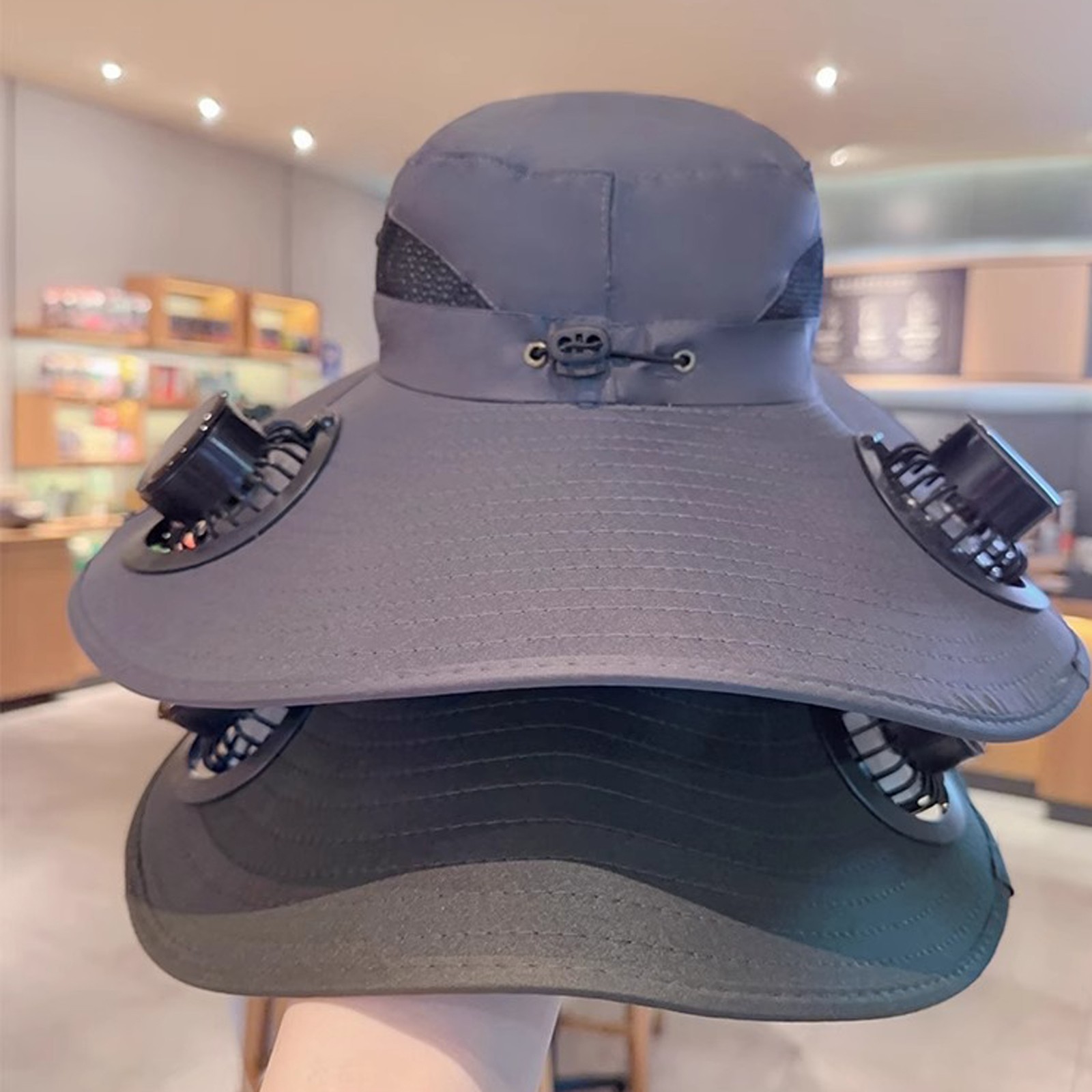 Solar Fan Equipped Wide Brim S - Fishing Equipment In China recension och pris