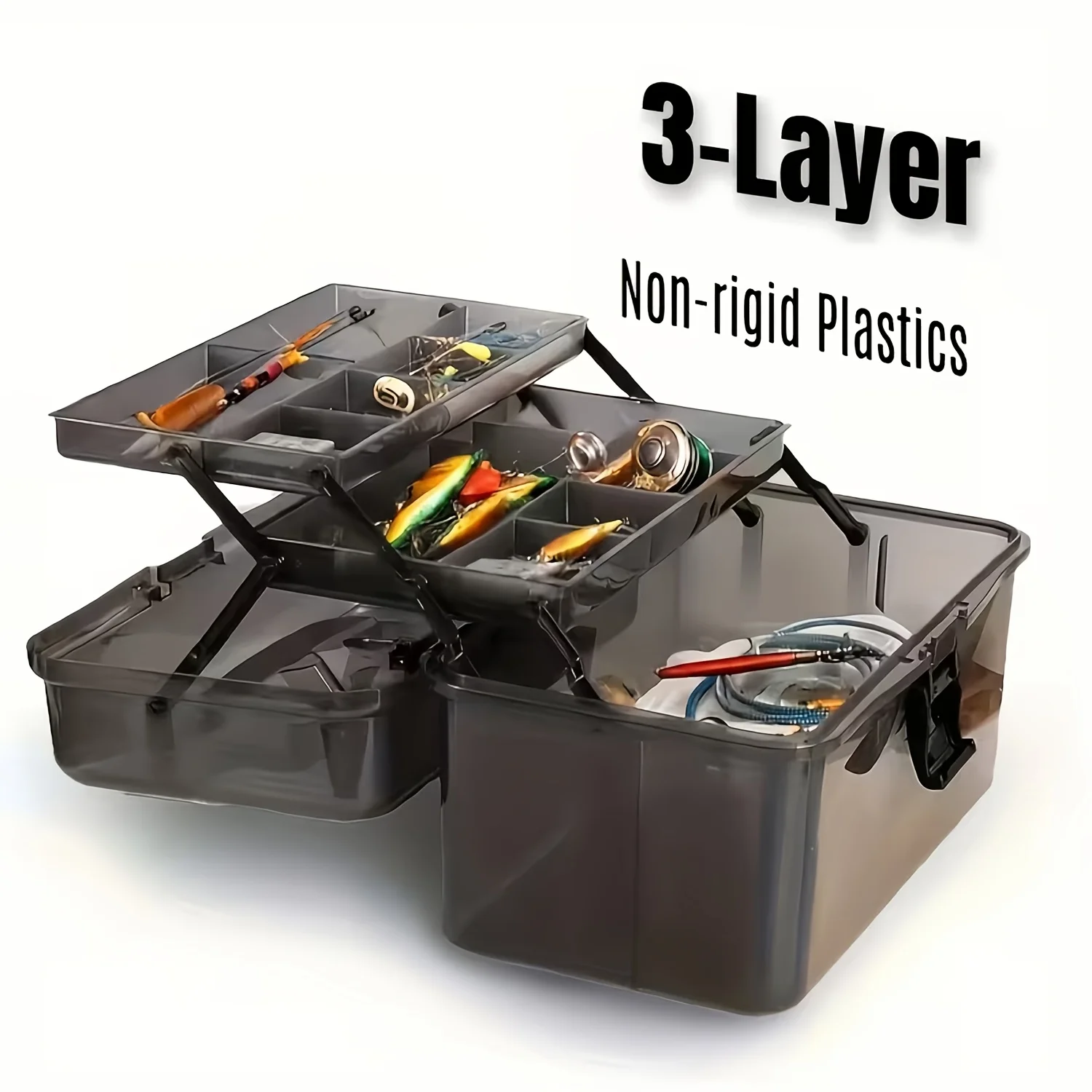Durable PE Fishing Gear Box |  - Fishing Equipment Organizer recension och pris