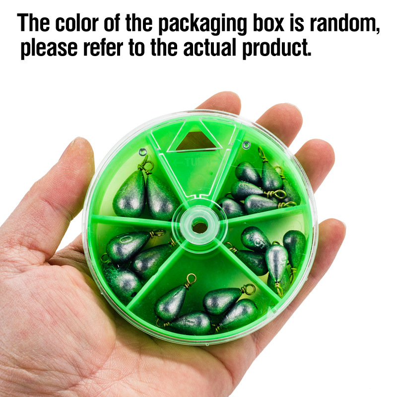 22Pcs/Box Fishing Sinkers Drop - Tackle Box recension och pris
