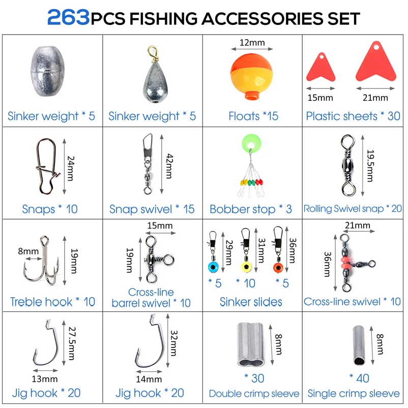 263pcs Outdoor Fishing Accesso - Fishing Pliers recension och pris