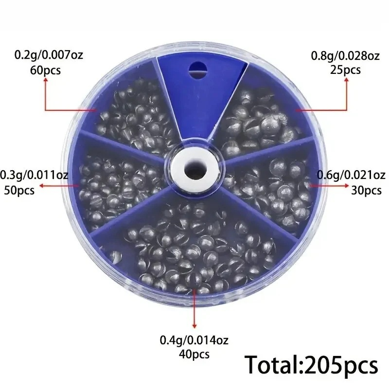 Split Shot Fishing Sinkers Wei - Tackle Box recension och pris