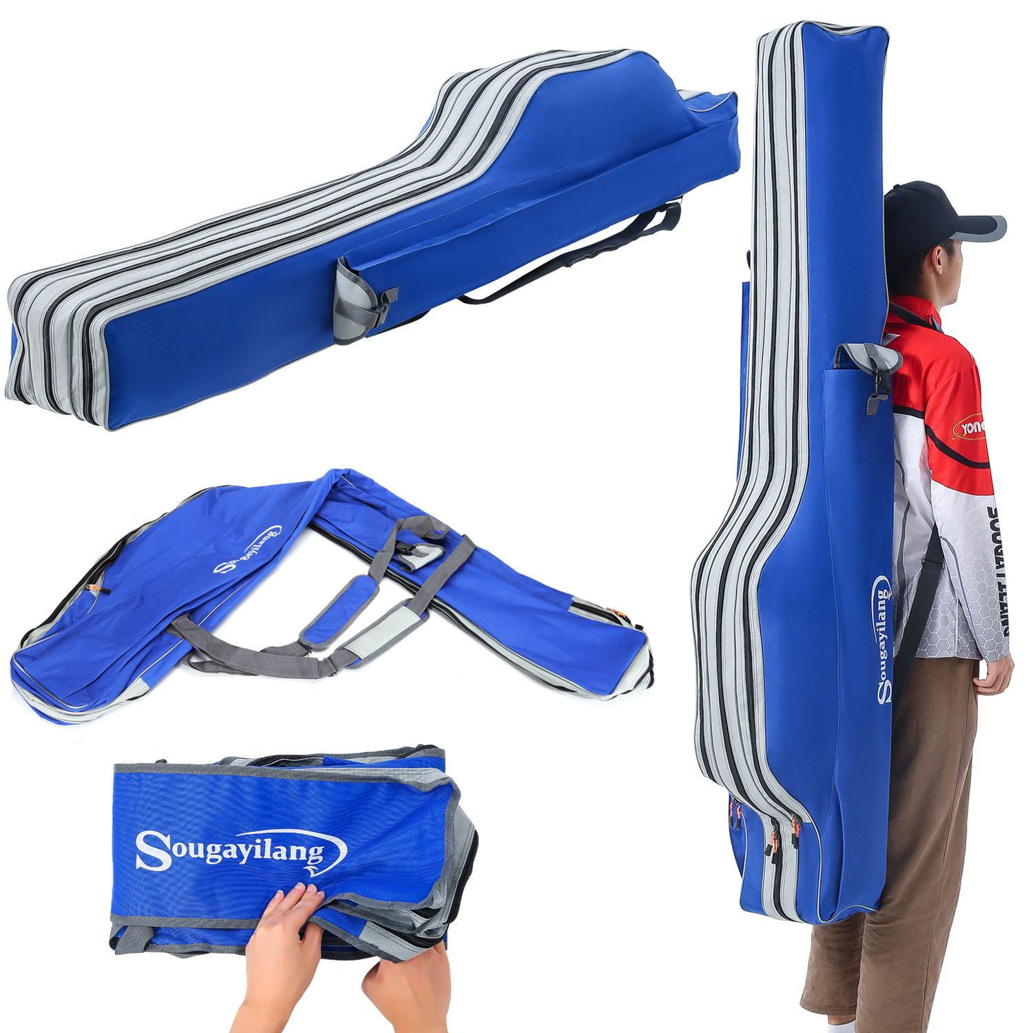 Sougayilang Fishing Rod Bag 3  - Fishing Equipment Organizer recension och pris