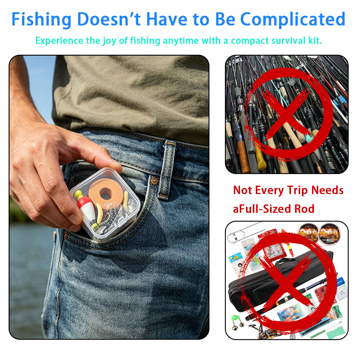 Portable Emergency Fishing Gea - Fishing Equipment Organizer recension och pris