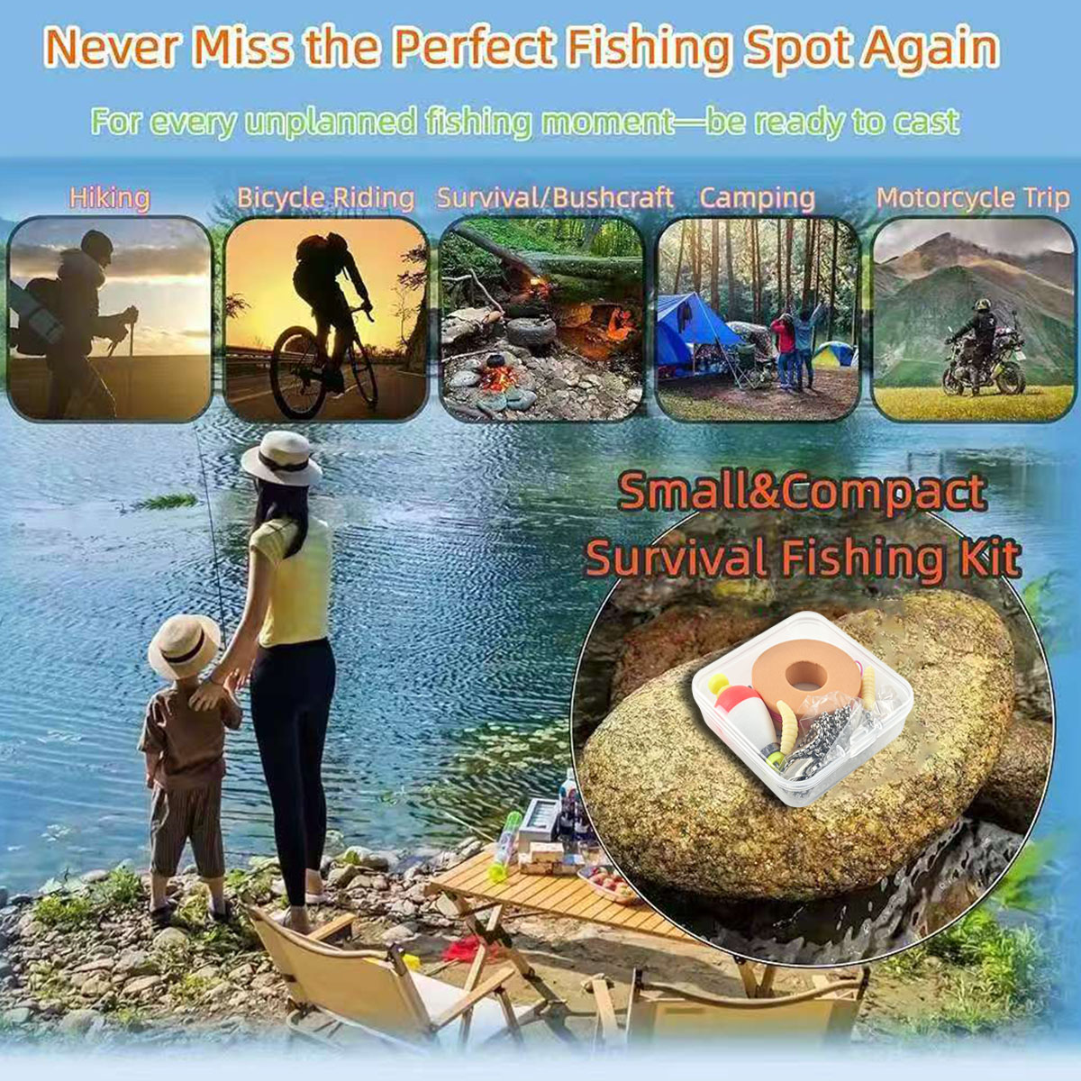 Portable Emergency Fishing Gea - Fishing Equipment Organizer recension och pris