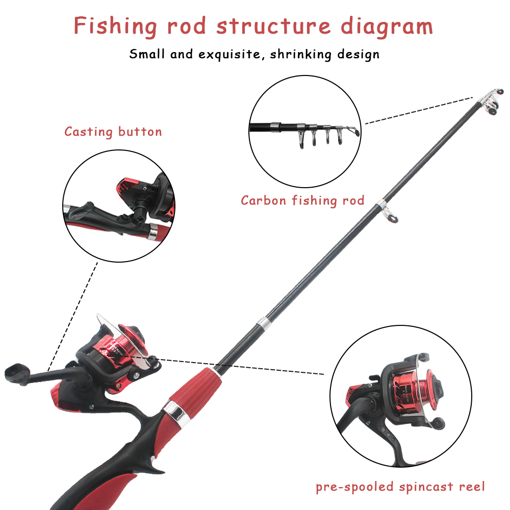 Kids Fishing Pole Set Fishing  - Fishing Equipment Kids recension och pris